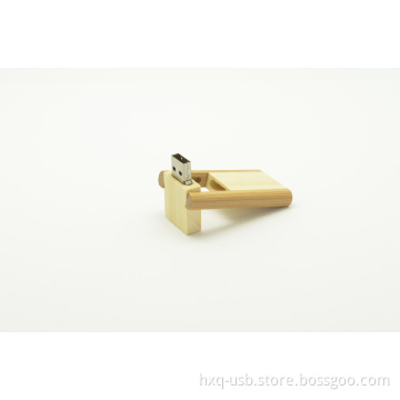 Wooden USB Flash Drive Custom Capacity